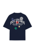 Gems Tee Navy Blue