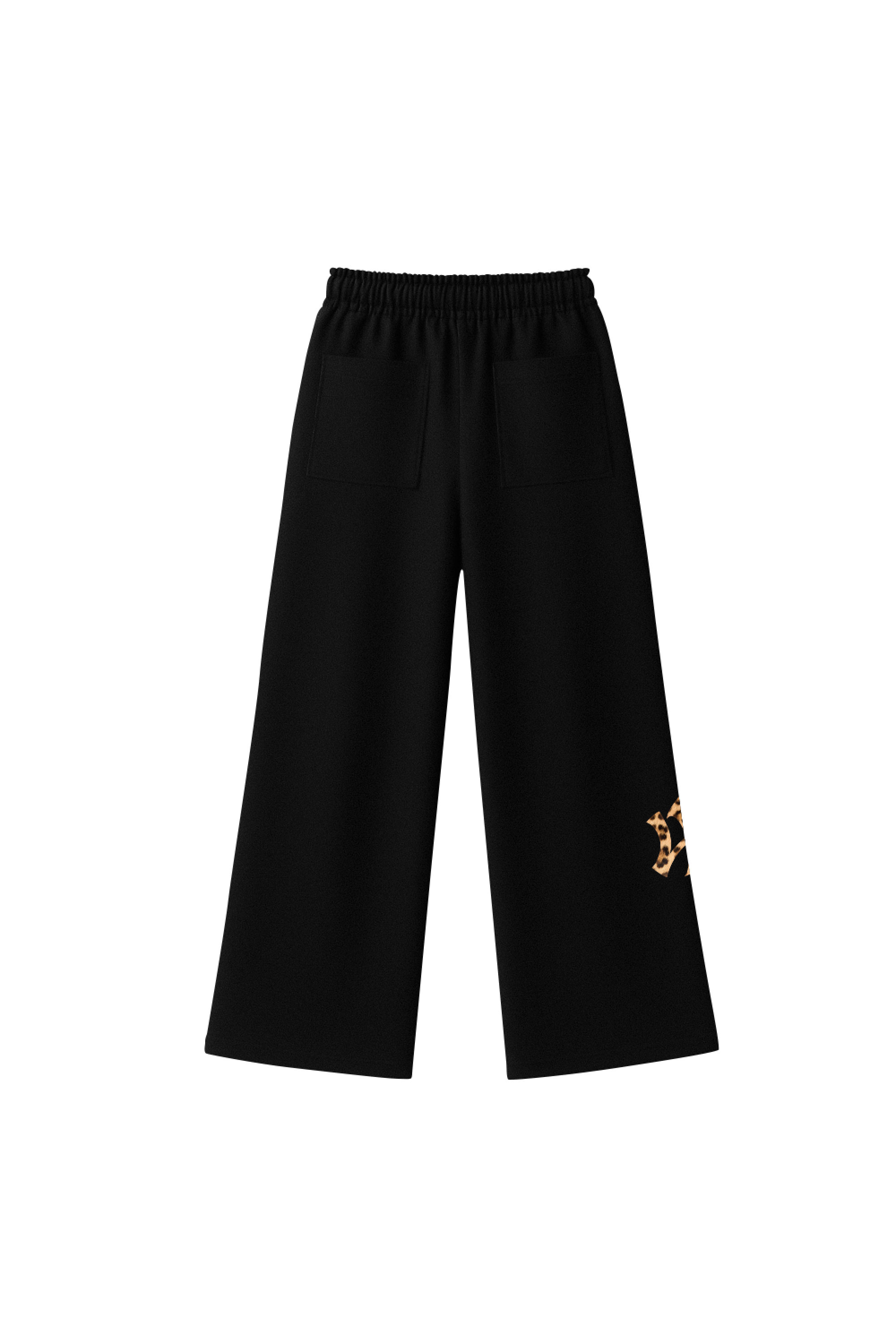 WP Cheetah Flare Pants Vantablack
