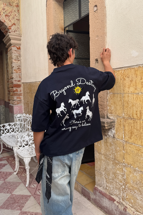 Beyond Destiny Tee Navy Blue