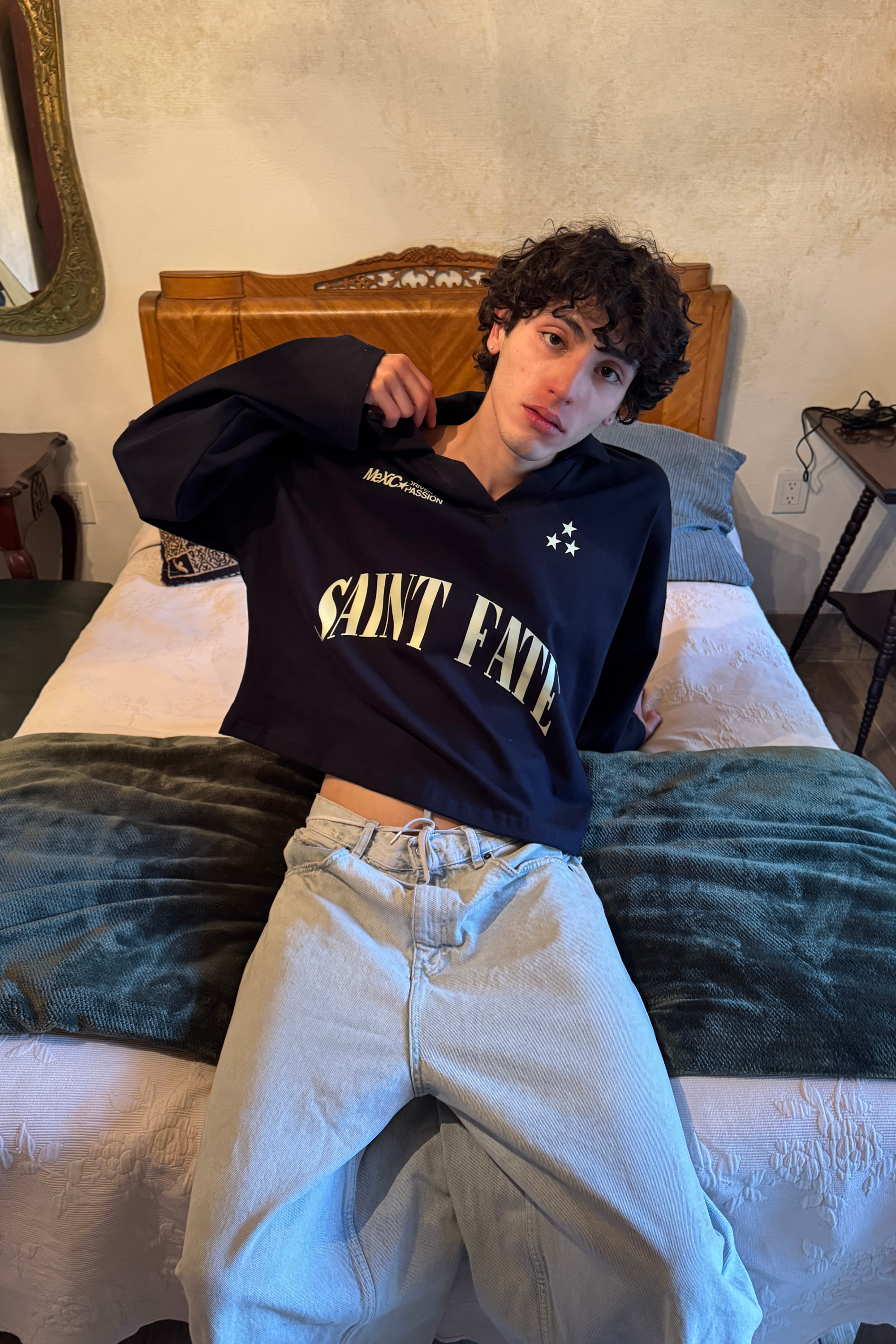 Saint Fate Longsleeve Polo Navy Blue