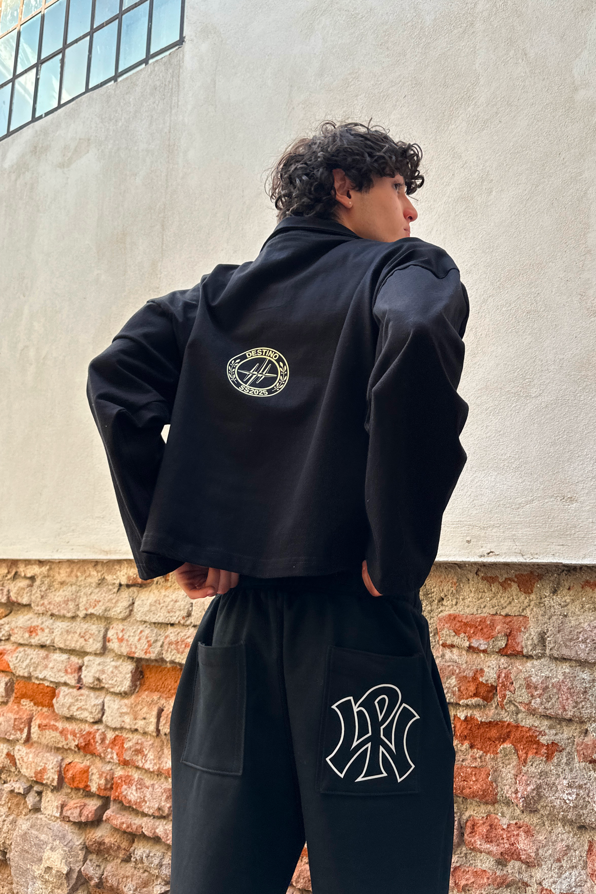 With Passion Longsleeve Polo Black