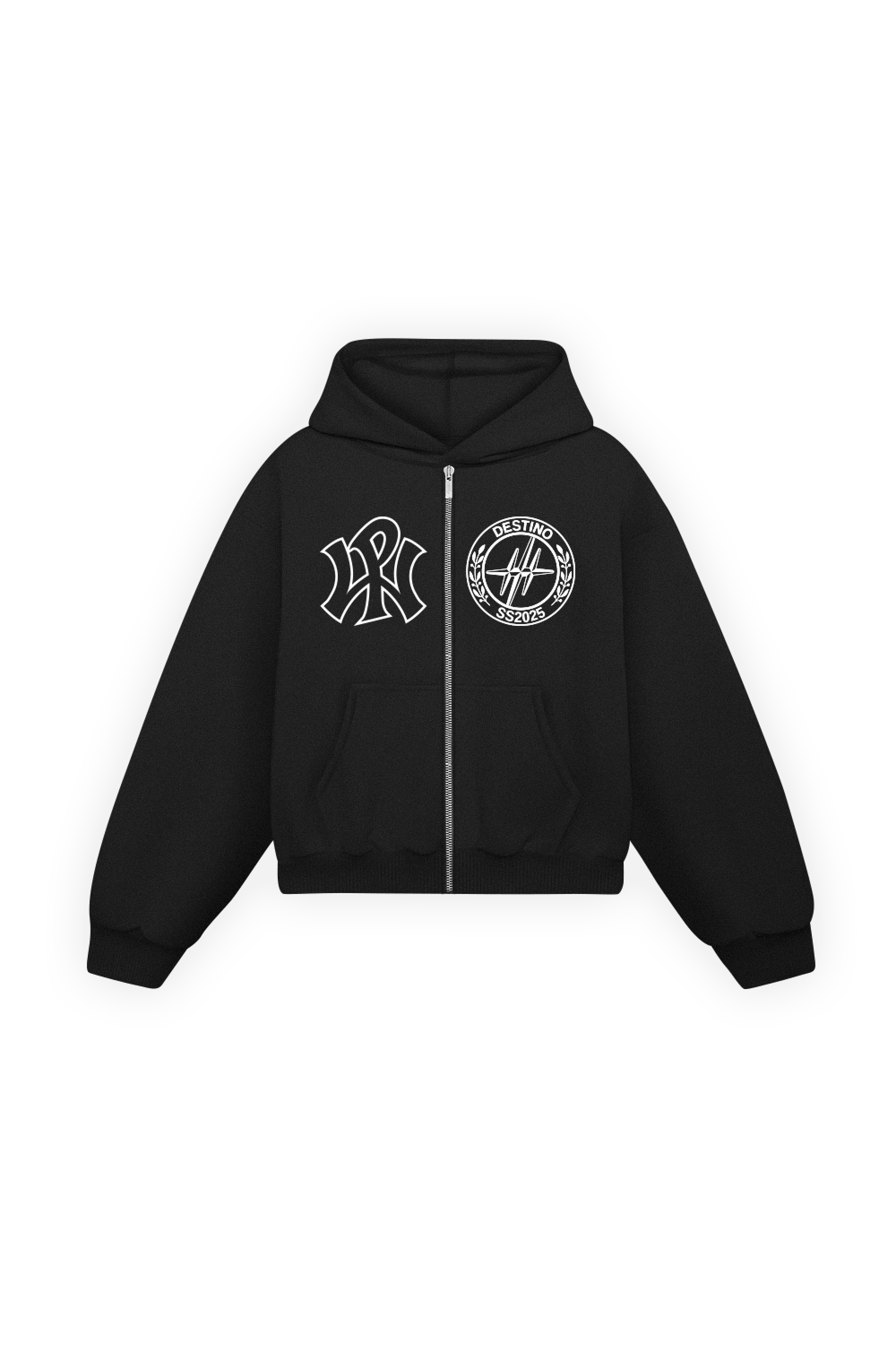 WP SS2025 Zip Hoodie Vantablack
