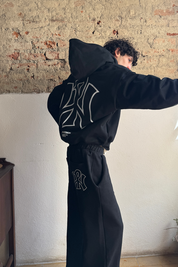 WP SS2025 Zip Hoodie Vantablack