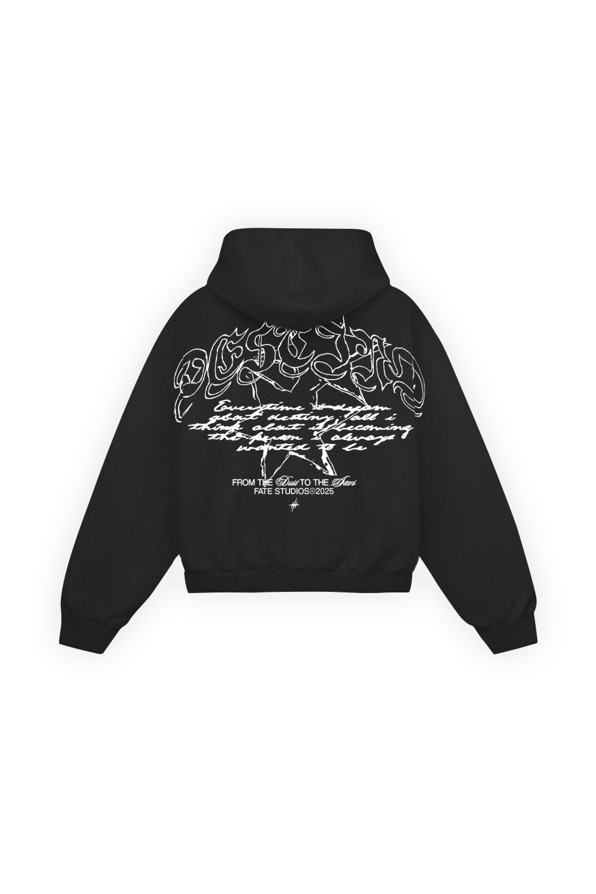 Gothic Sparks Hoodie Vantablack