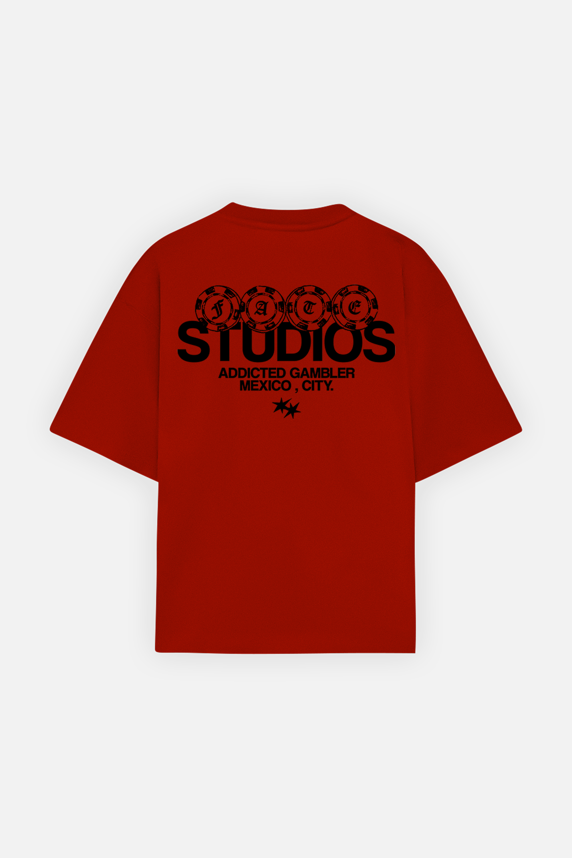 Poker Chips Fate Studios Tee Red
