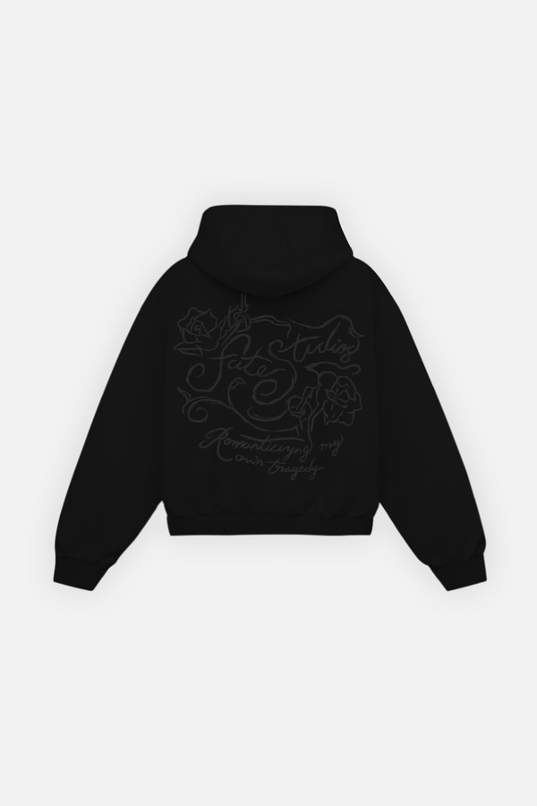 Romanticizing My Own Tragedy Hoodie Vantablack