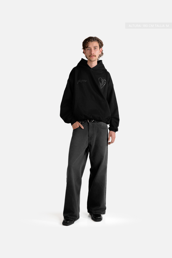 SF Heart Fate Studios Hoodie Black&Black