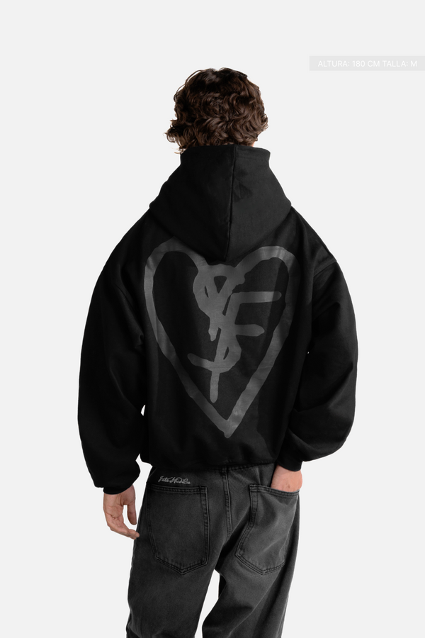 SF Heart Fate Studios Hoodie Black&Black