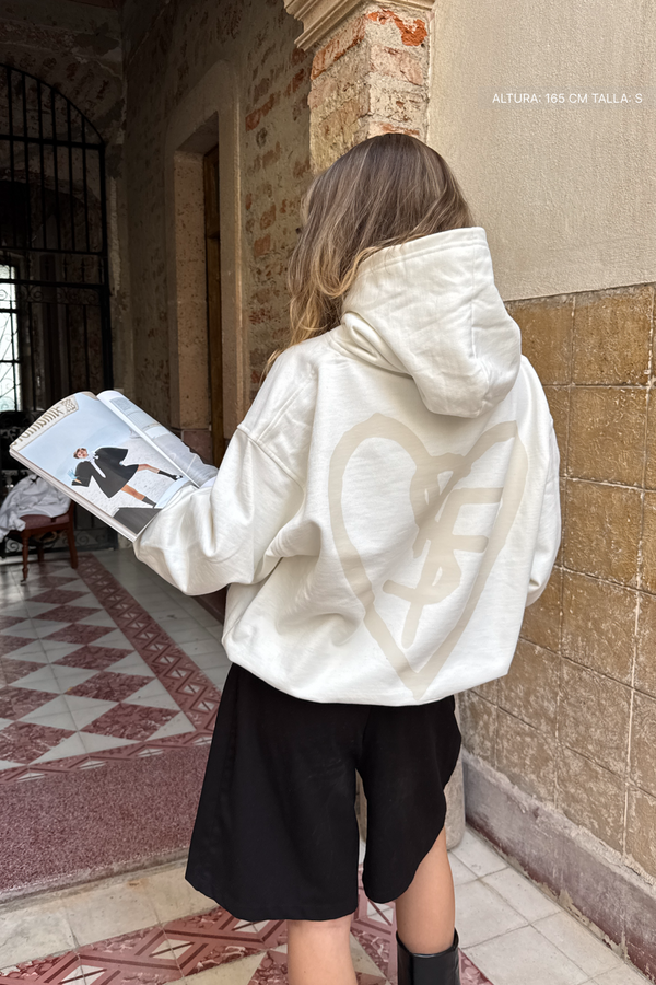 SF Heart Fate Studios Hoodie Ivory