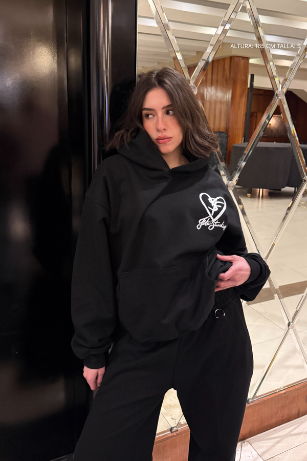 SF Heart Fate Studios Hoodie Vantablack