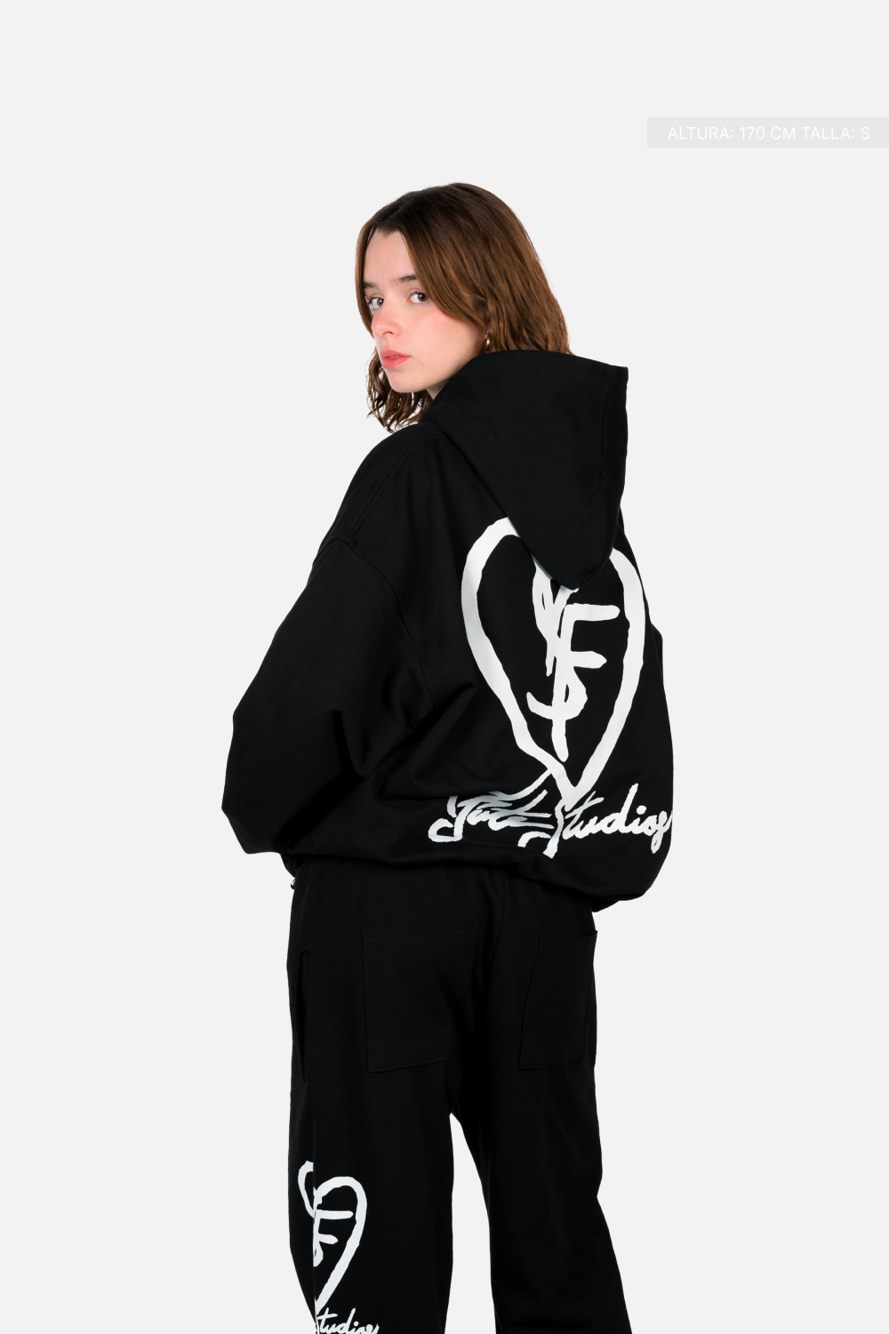 SF Heart Fate Studios Hoodie Vantablack