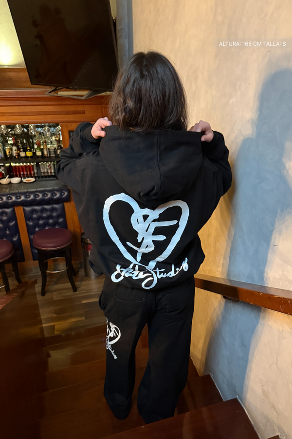 SF Heart Fate Studios Hoodie Vantablack