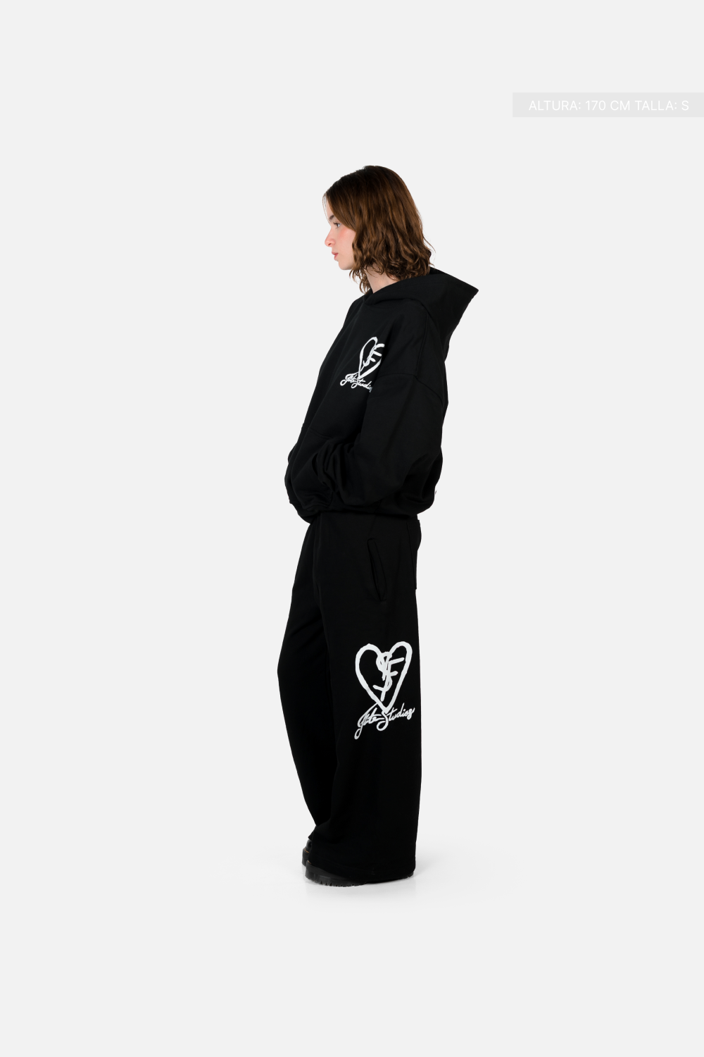 SF Heart Fate Studios Wide Pants Vantablack