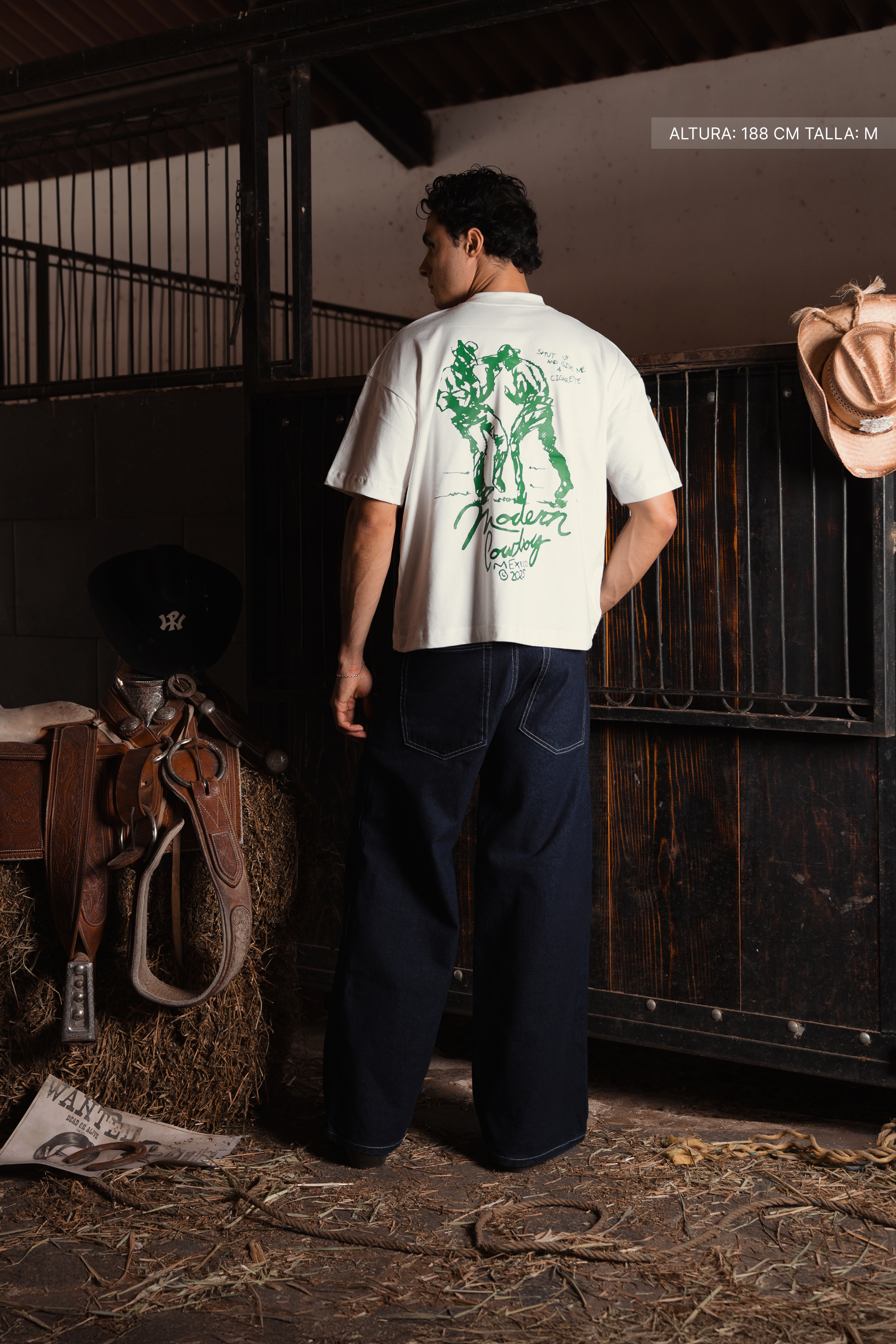 Shut Up Cowboy Tee Ivory