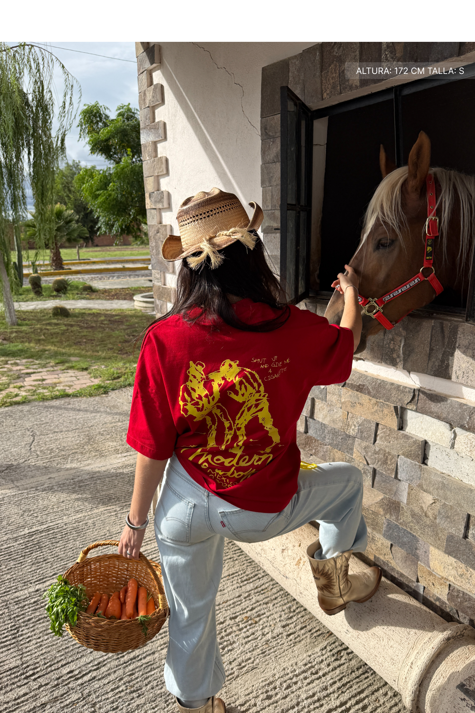 Shut Up Cowboy Tee Red