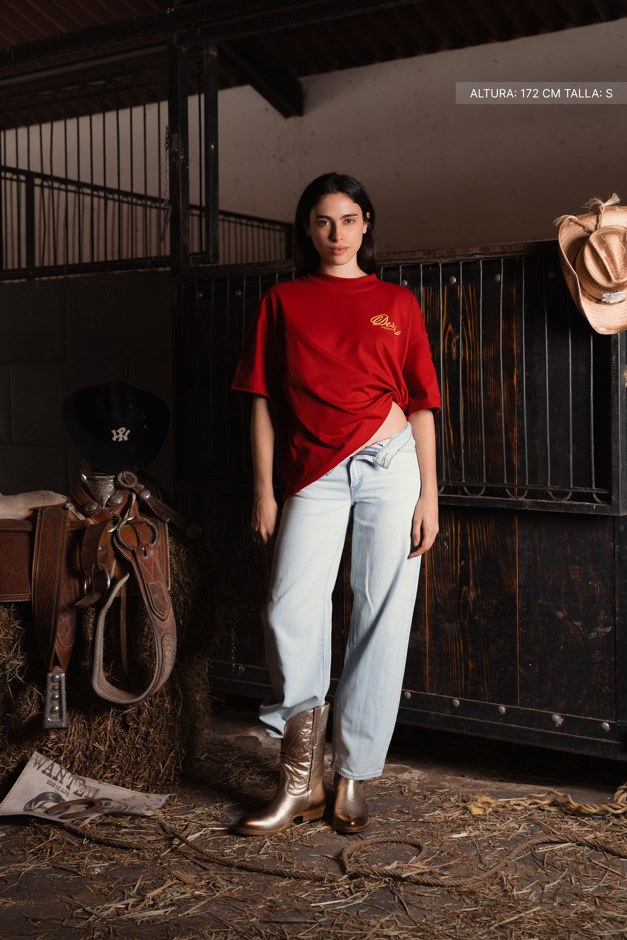 Shut Up Cowboy Tee Red