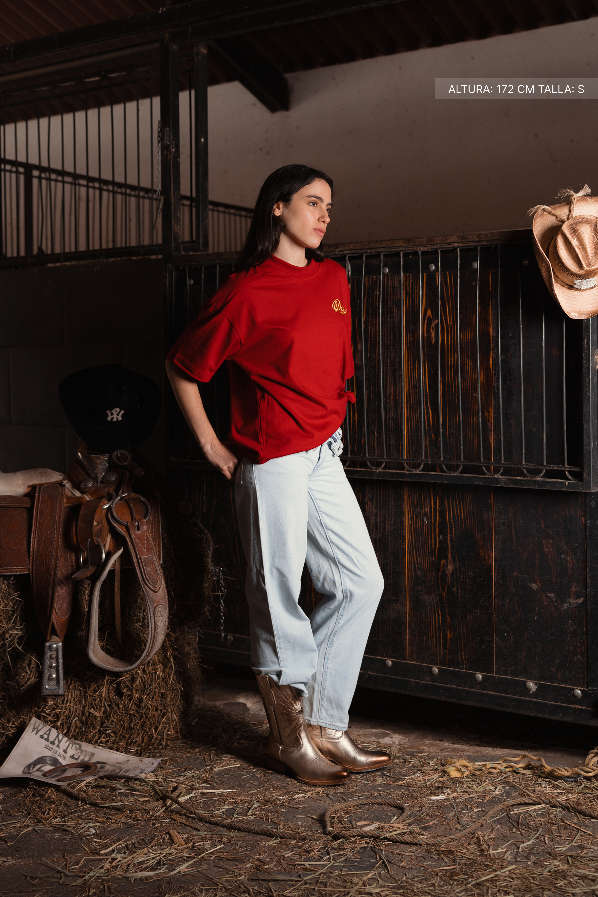 Shut Up Cowboy Tee Red