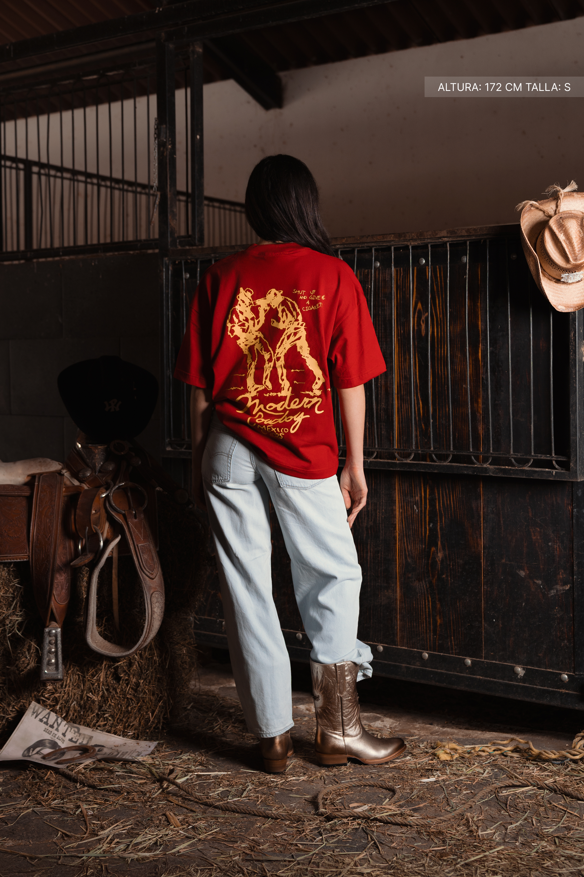 Shut Up Cowboy Tee Red