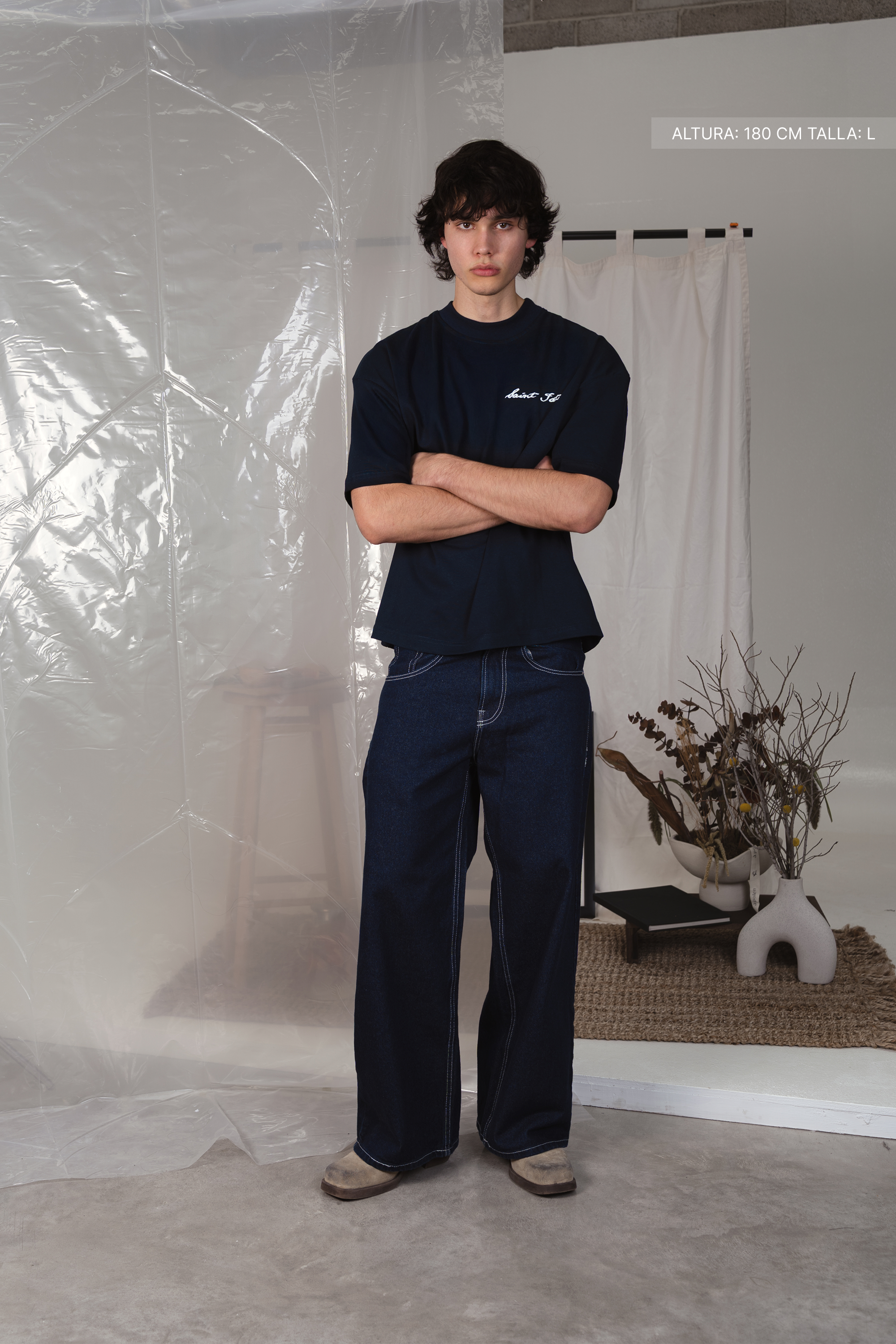 Saint Horses Tee Navy Blue