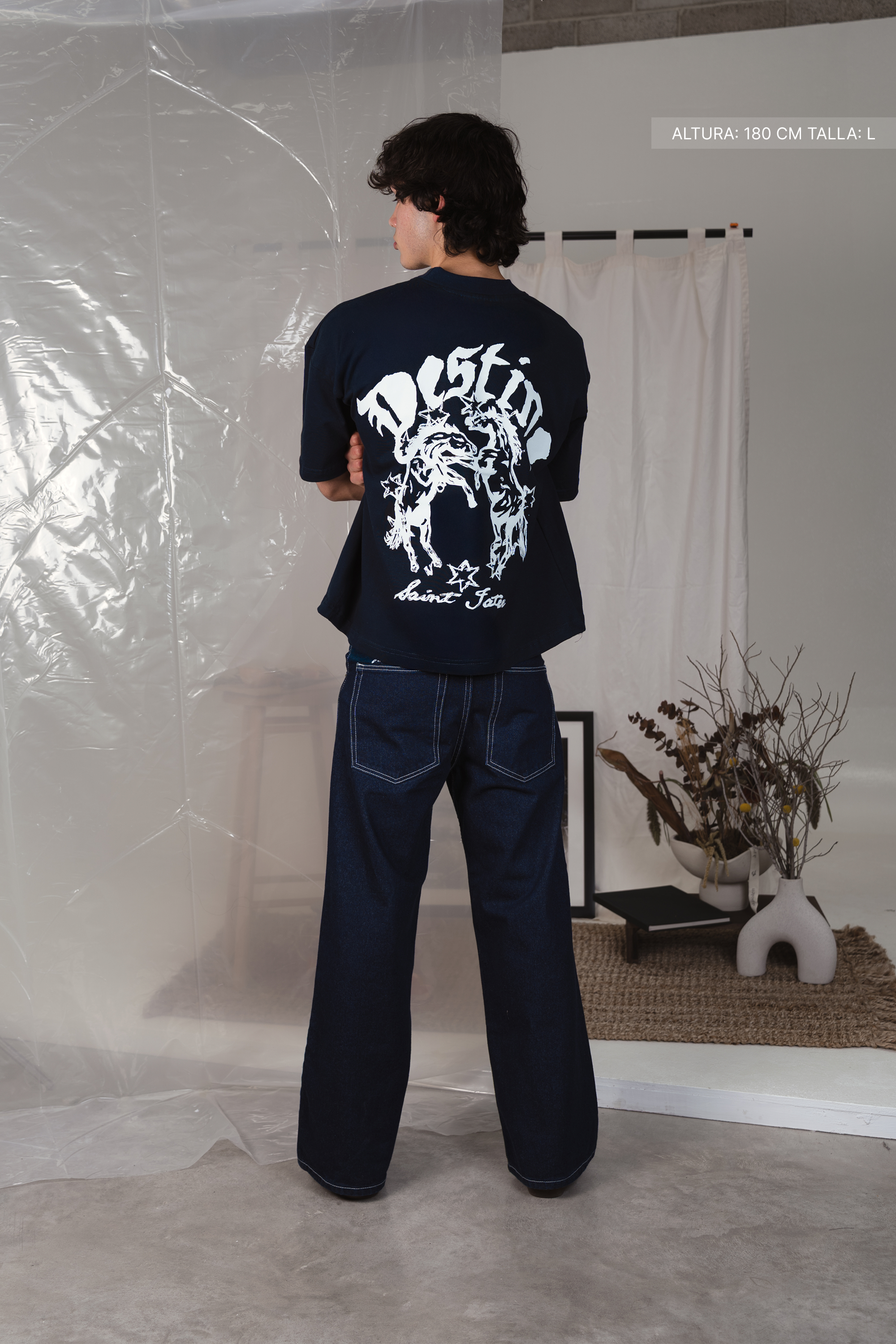 Saint Horses Tee Navy Blue