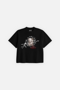 Sex Angel Crop Tee Black