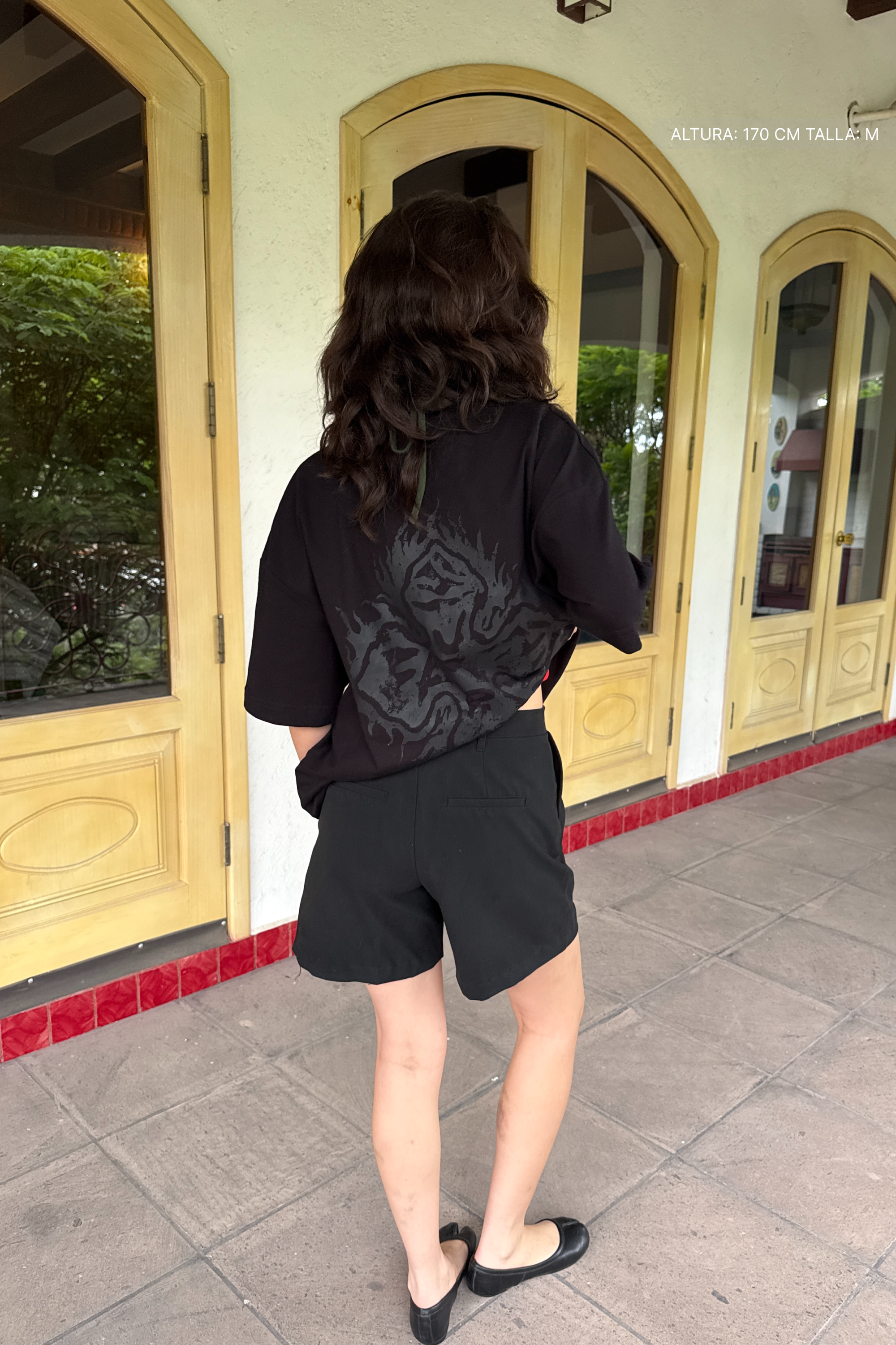 Fire Cross Tee Black