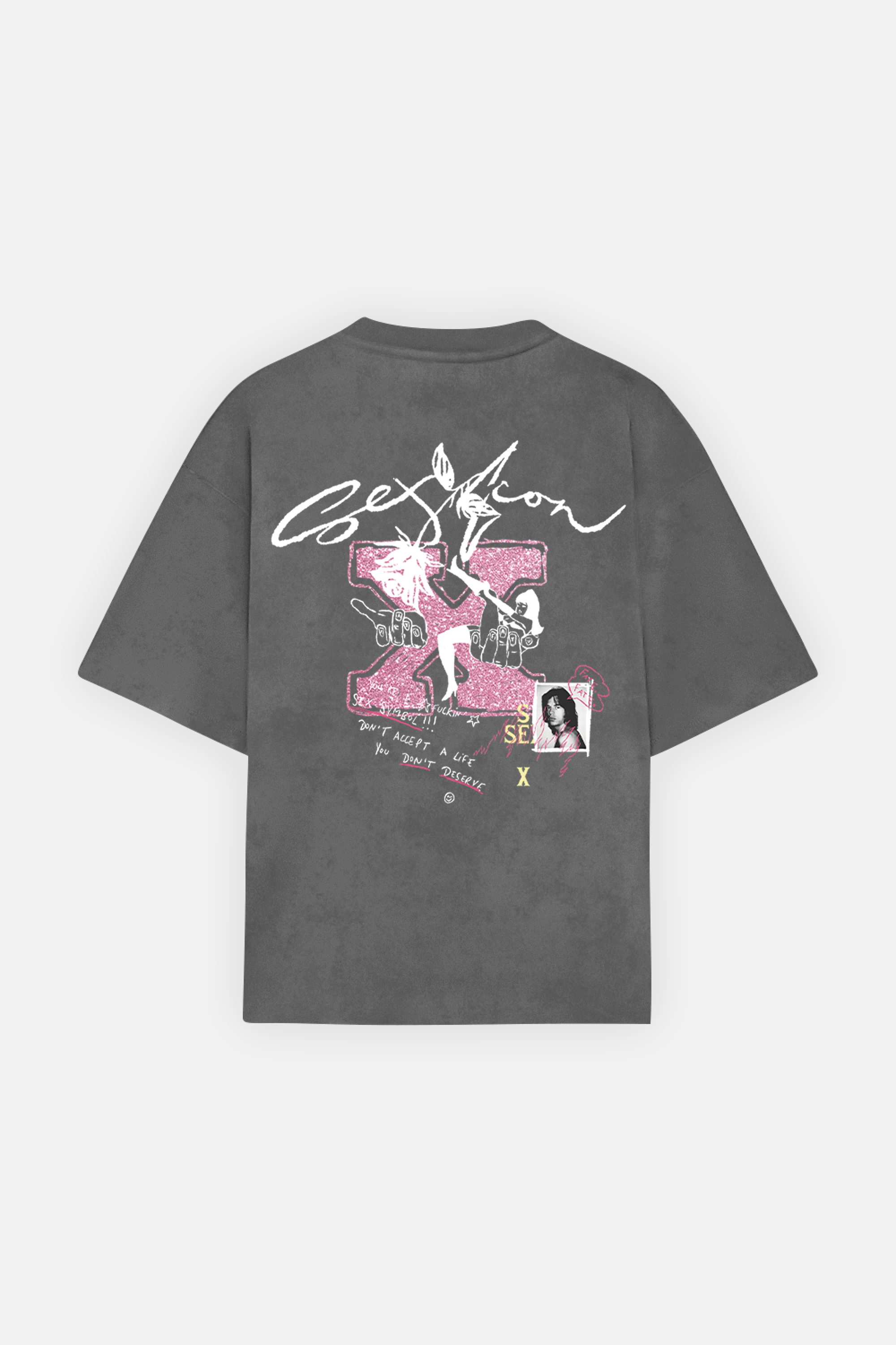 Sex Symbol Tee Washed Grey