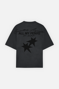 All My Fears Black Tee Vintage Black