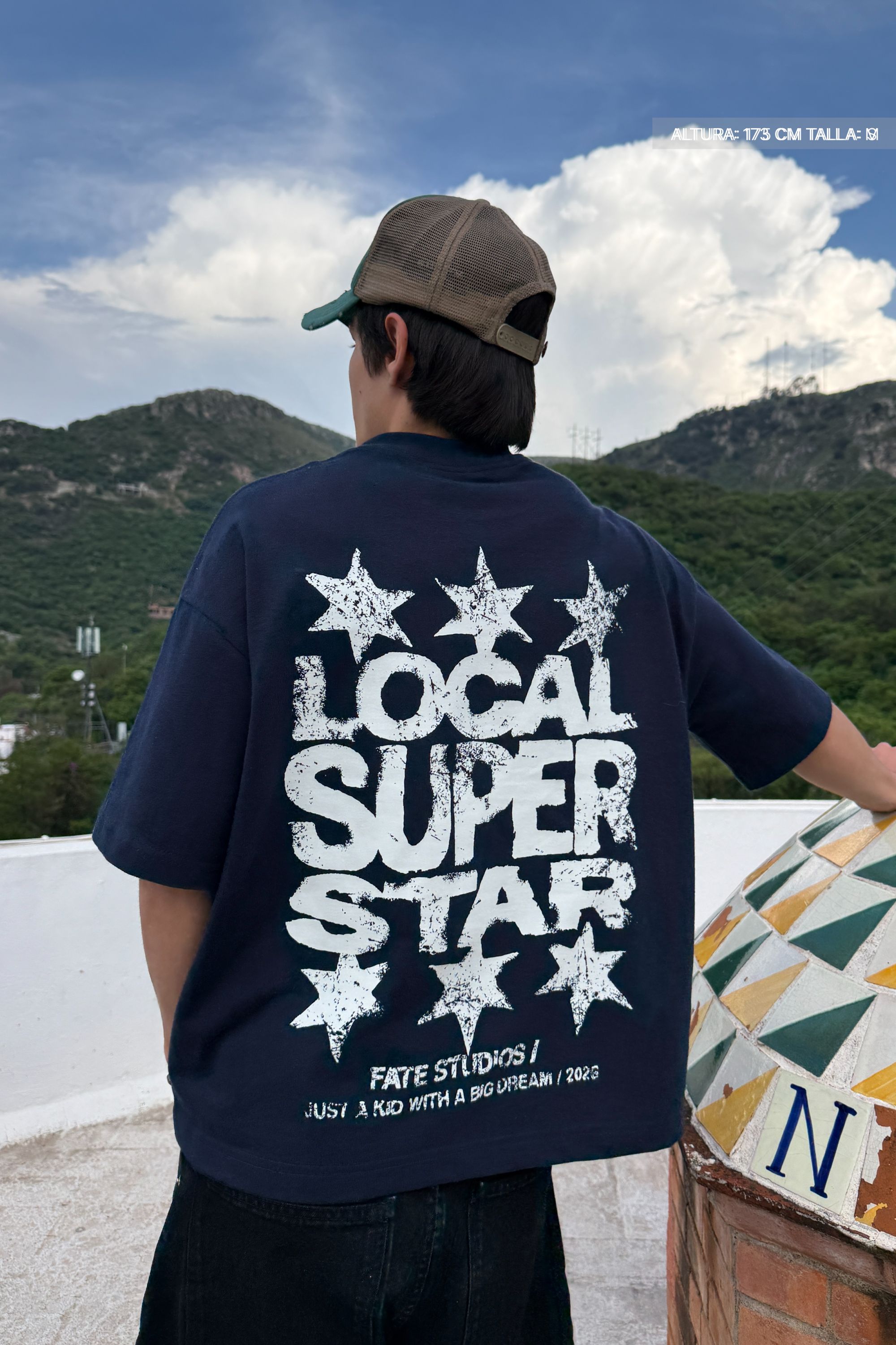 Local Super Star Tee Navy Blue