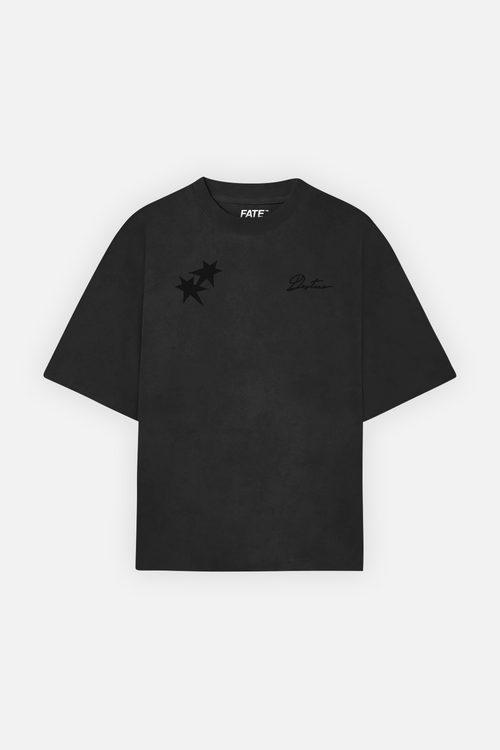 All My Fears Black Tee Vintage Black