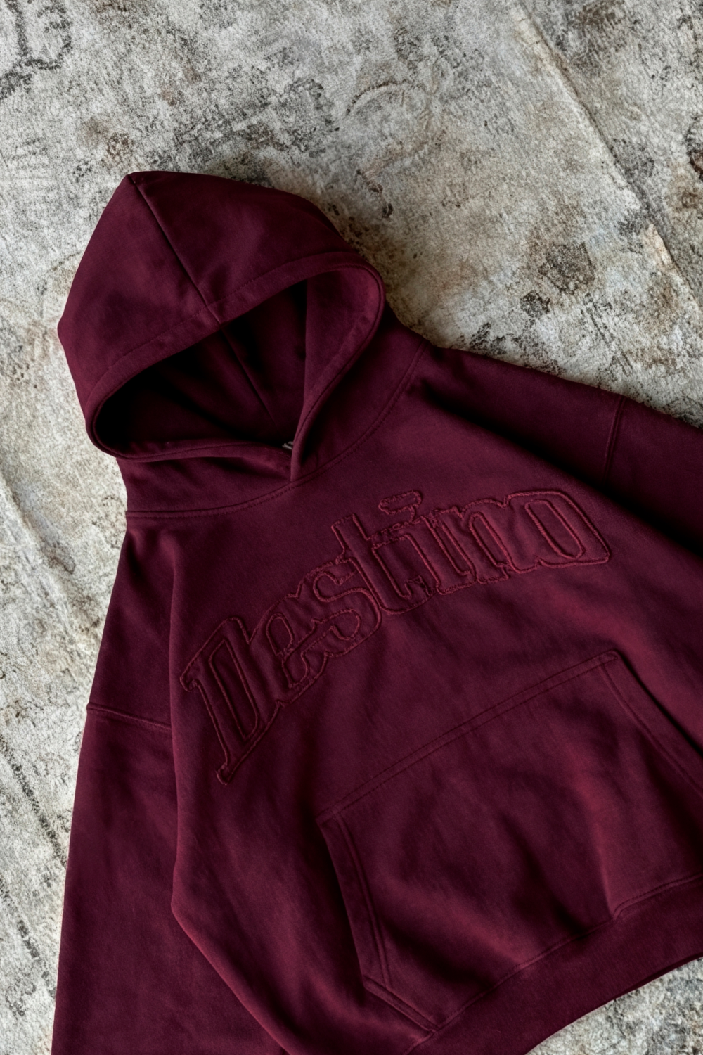 Signature Patch Hoodie Burgundy