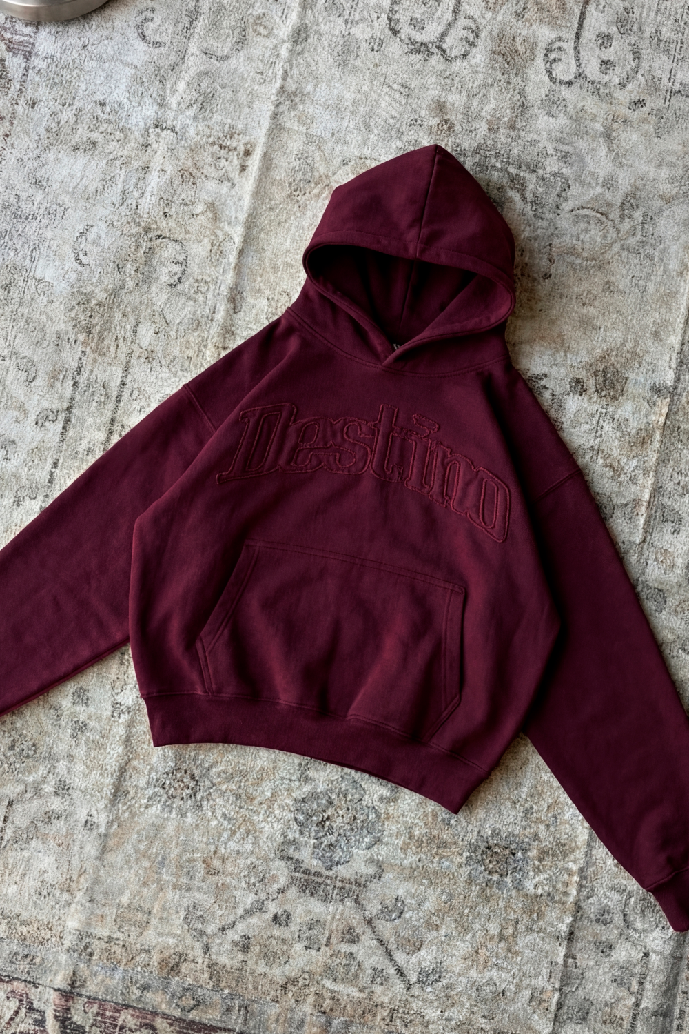 Signature Patch Hoodie Burgundy