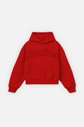 Signature Patch Hoodie Cherry Red
