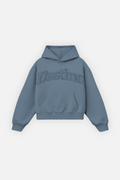 Signature Patch Hoodie Iron Blue