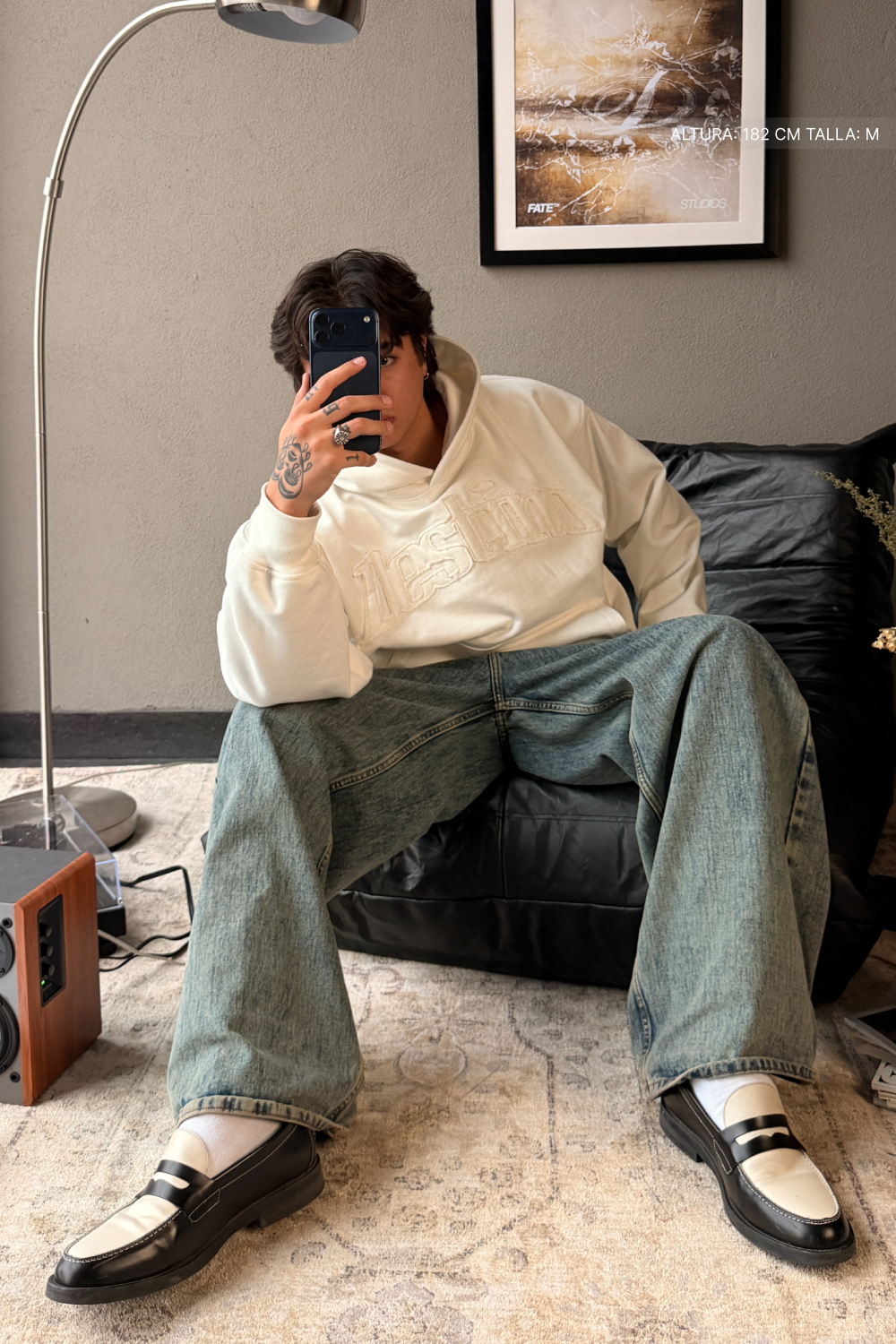 Signature Patch Hoodie Ivory