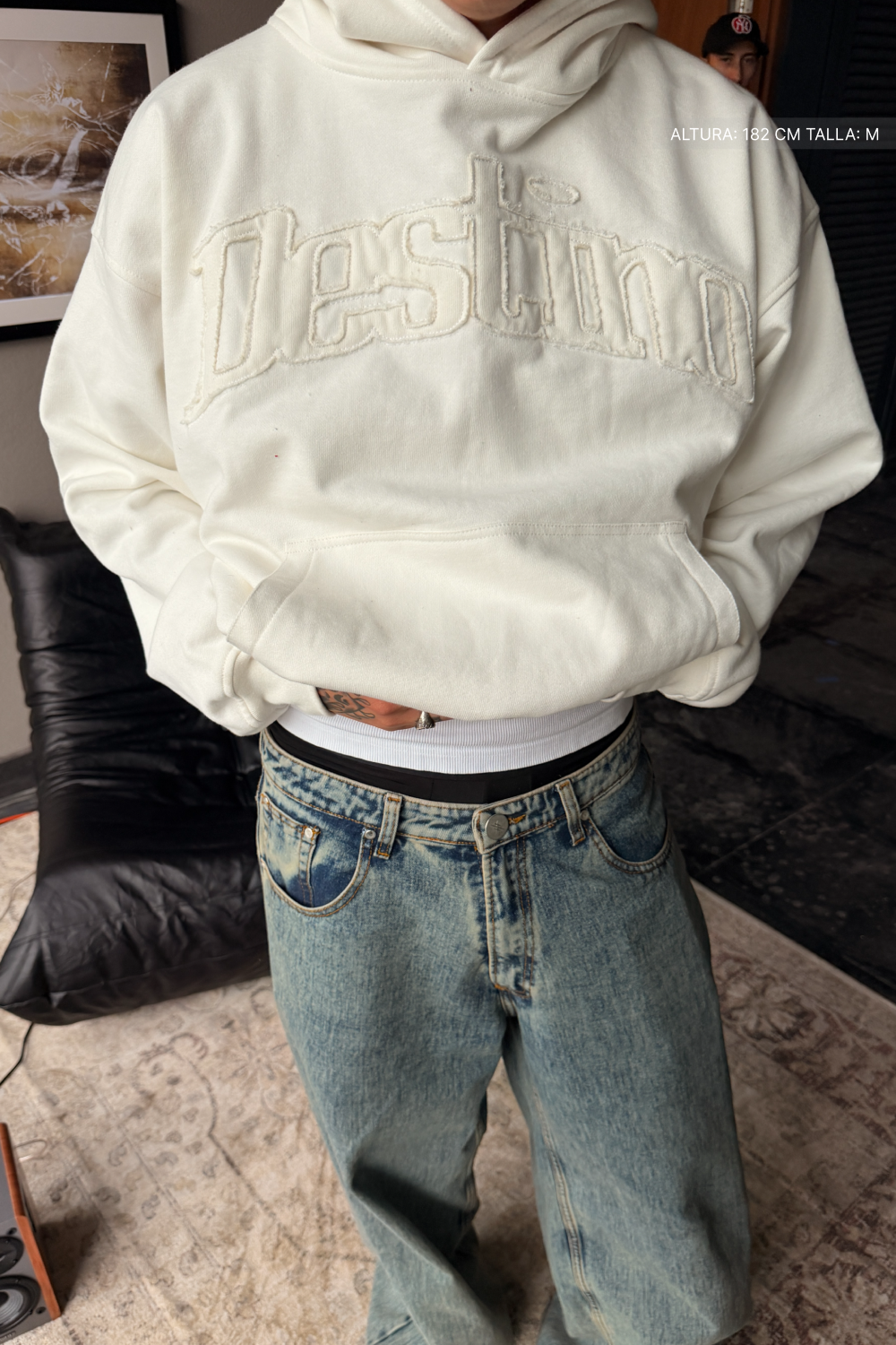 Signature Patch Hoodie Ivory