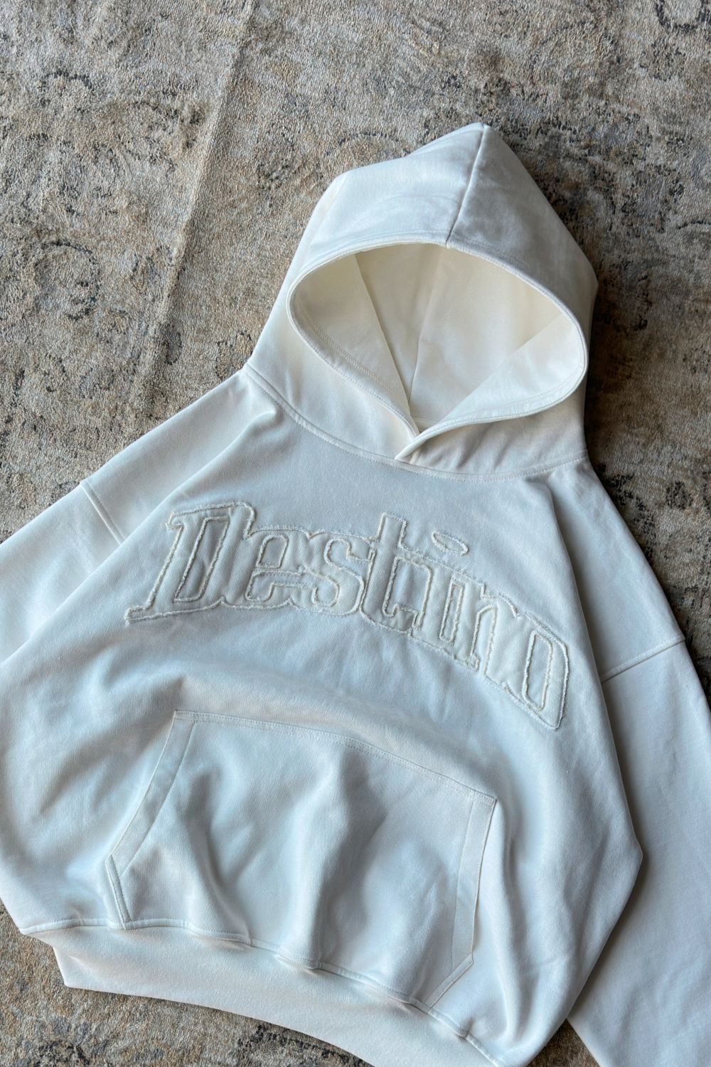 Signature Patch Hoodie Ivory