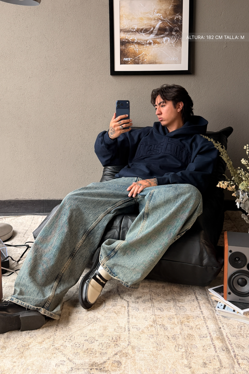 Signature Patch Hoodie Midnight Blue