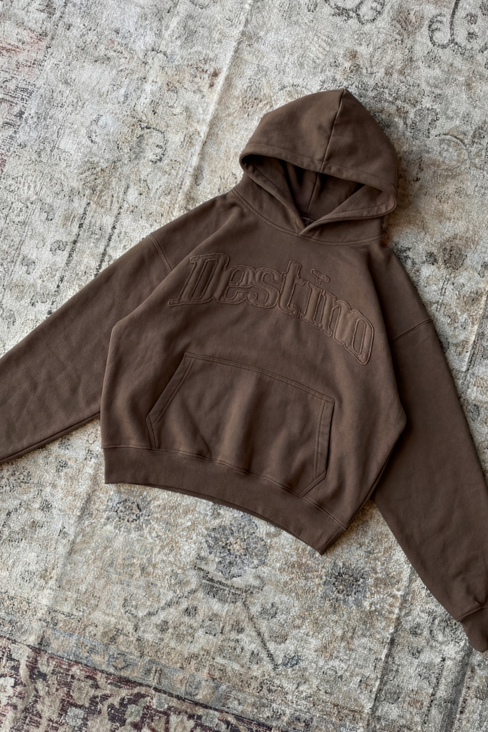 Signature Patch Hoodie Mocha Brown