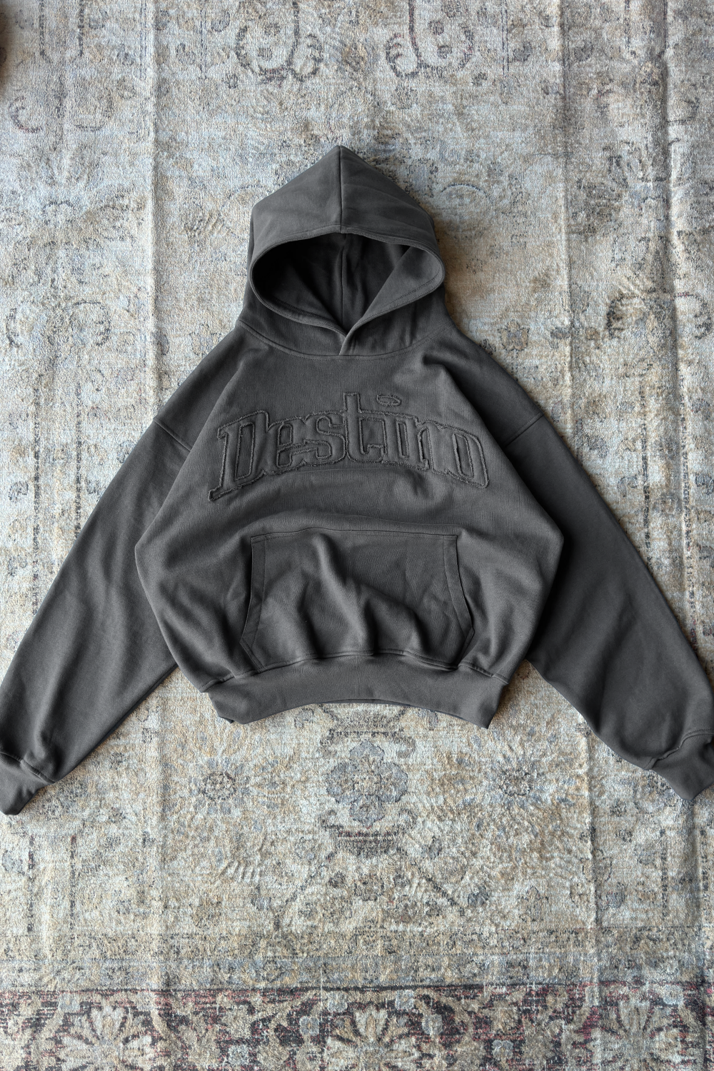 Signature Patch Hoodie Oxford Grey