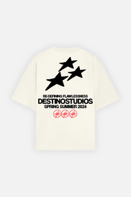 Triple Star Tee Ivory