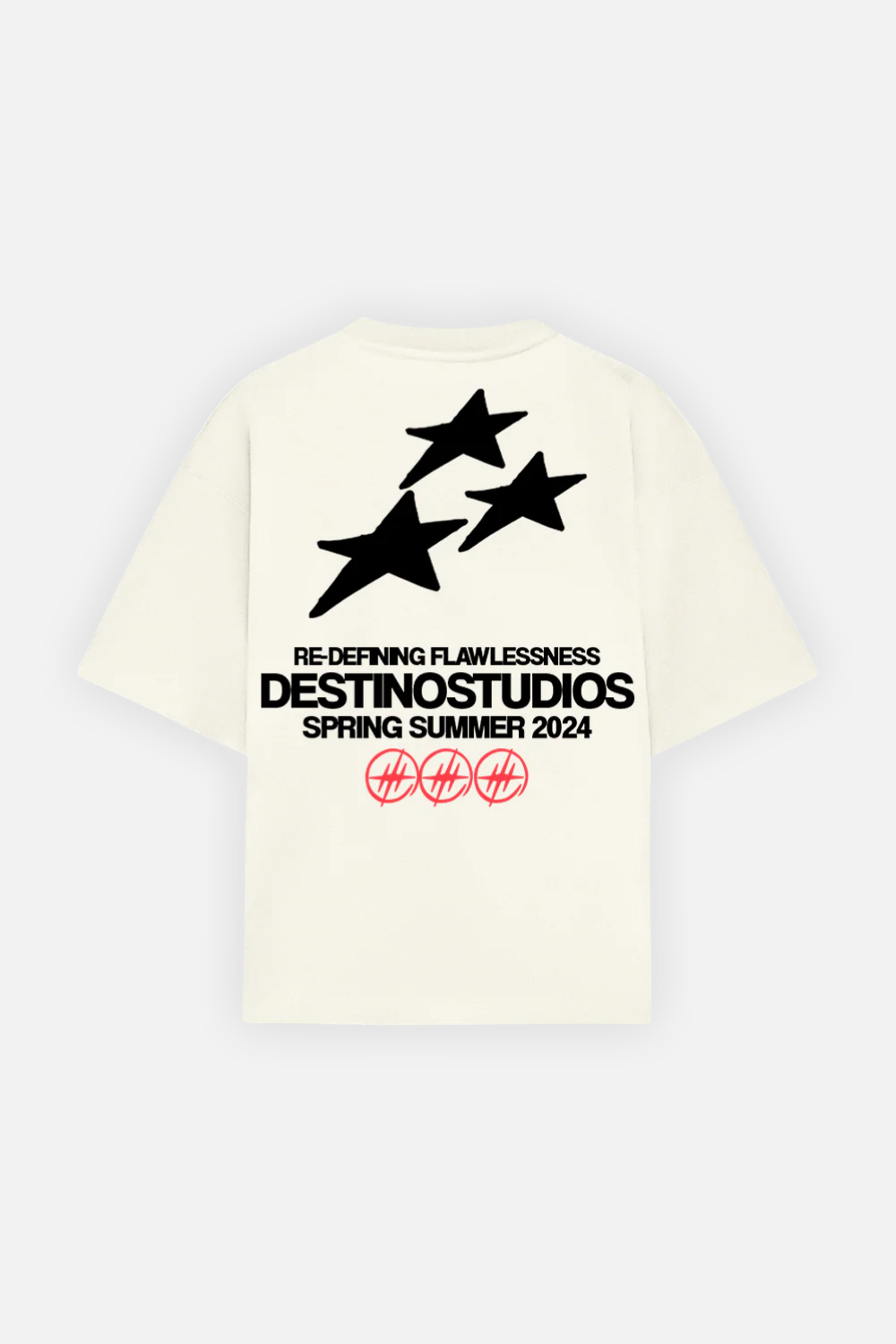 Triple Star Tee Ivory