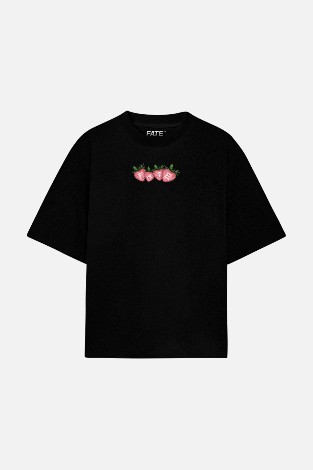 Strawberry Tee Black
