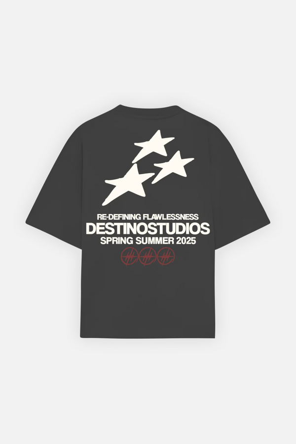 Triple Star Tee Oxford Grey