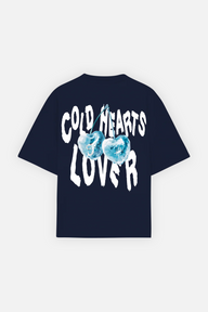 Cold Hearts Tee Navy Blue