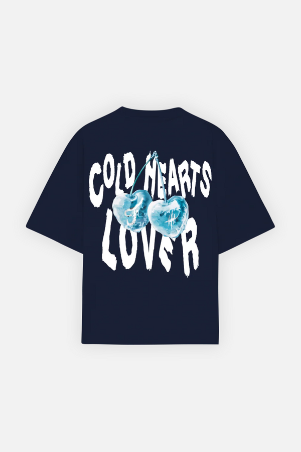 Cold Hearts Tee Navy Blue