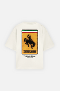 Racing Cowboy Tee Ivory