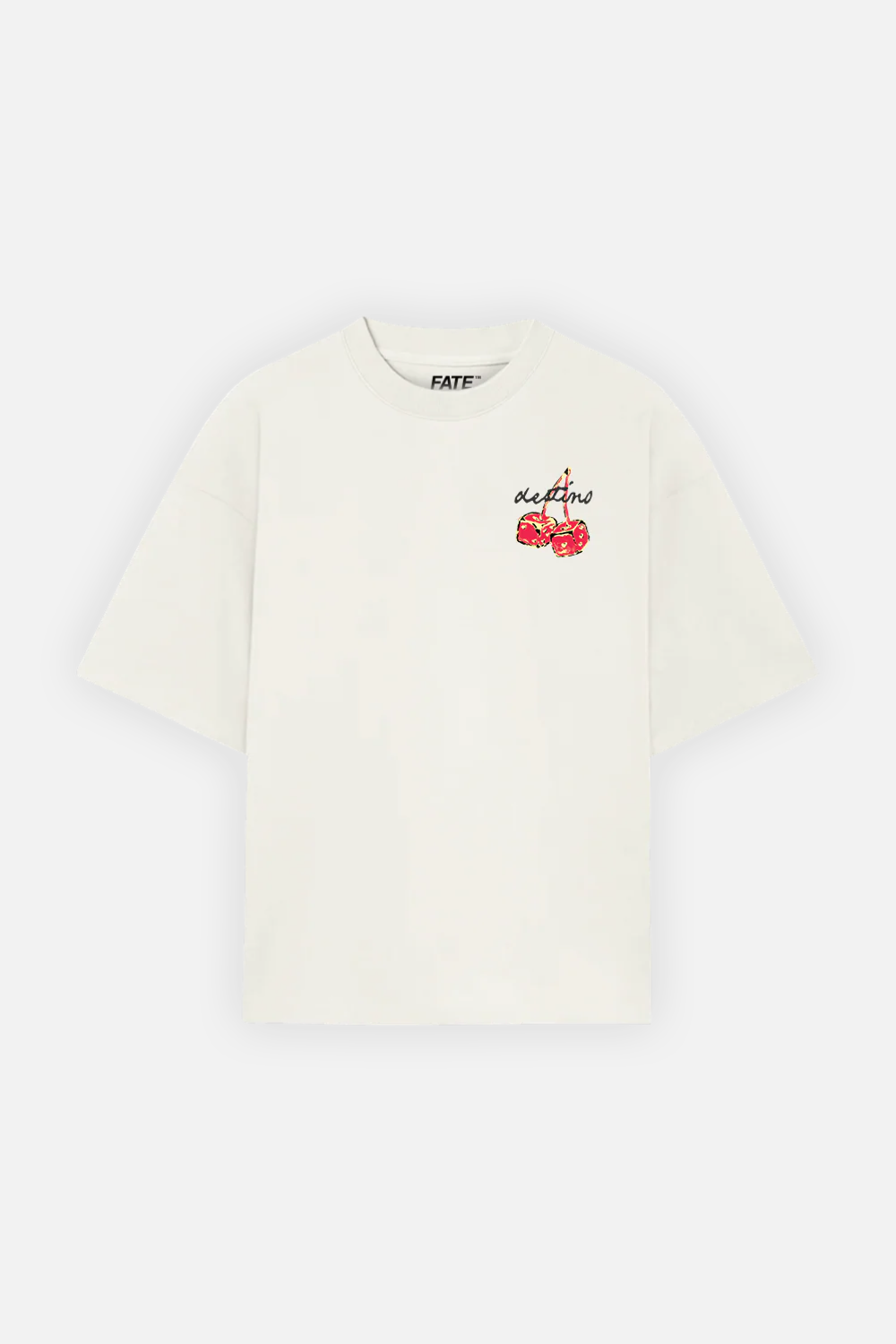 Dice Cherry Tee Ivory