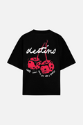 Dice Cherry Tee Black