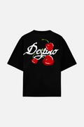Crayon Cherry Tee Black